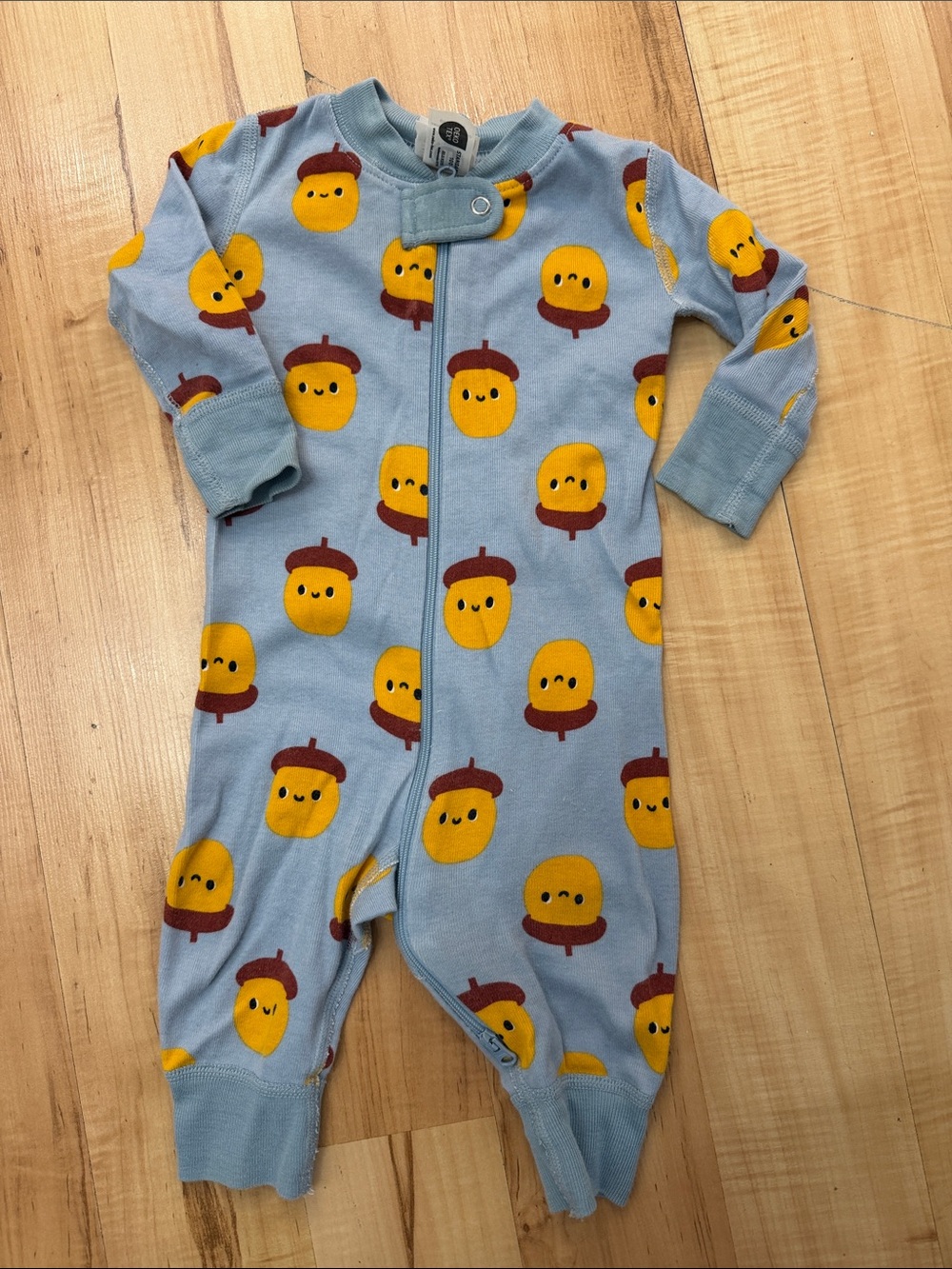 Hanna Andersson Acorn Print PJ Set 3-6M